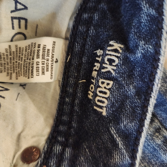 American Eagle Outfitters Dark Blue Boot Cut Jeans - Picture 4 of 9